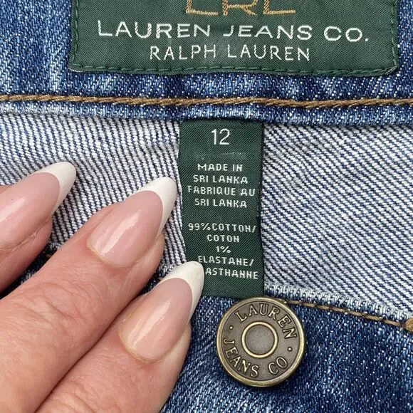 LRL Lauren Ralph Jeans Co. Jeans Classic Bootcut Womens Size 12 Med Blue Denim - Picture 6 of 7